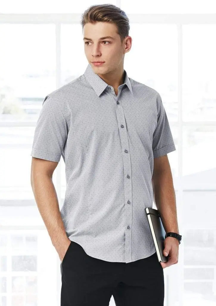 Biz Collection Men’s Trend Short Sleeve Shirt S622ms Metro Workwear.